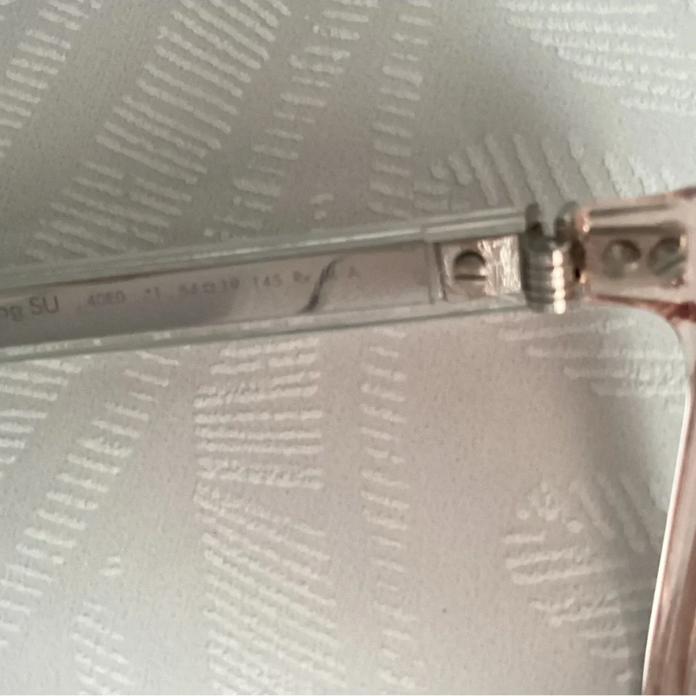 NEW Authentic DiorTag SU 40E0 Clear Pale Pink Sunglasses - Picture 8 of 16